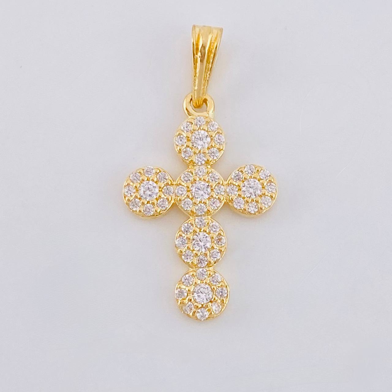 Dije Cruz Tupida 1.75 g / 2.6 cm Oro Amarillo 18K