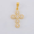 Dije Cruz Tupida 1.75 g / 2.6 cm Oro Amarillo 18K