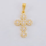 Dije Cruz Tupida 1.75 g / 2.6 cm Oro Amarillo 18K