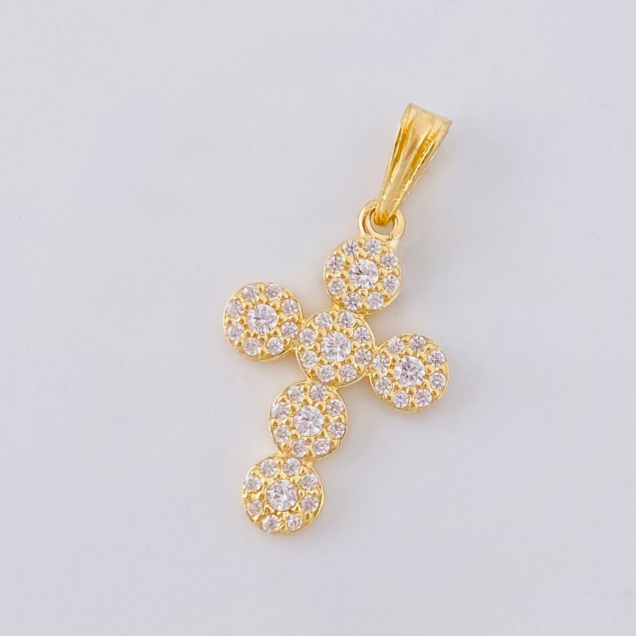 Dije Cruz Tupida 1.75 g / 2.6 cm Oro Amarillo 18K