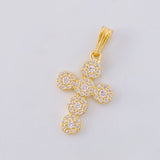 Dije Cruz Tupida 1.75 g / 2.6 cm Oro Amarillo 18K