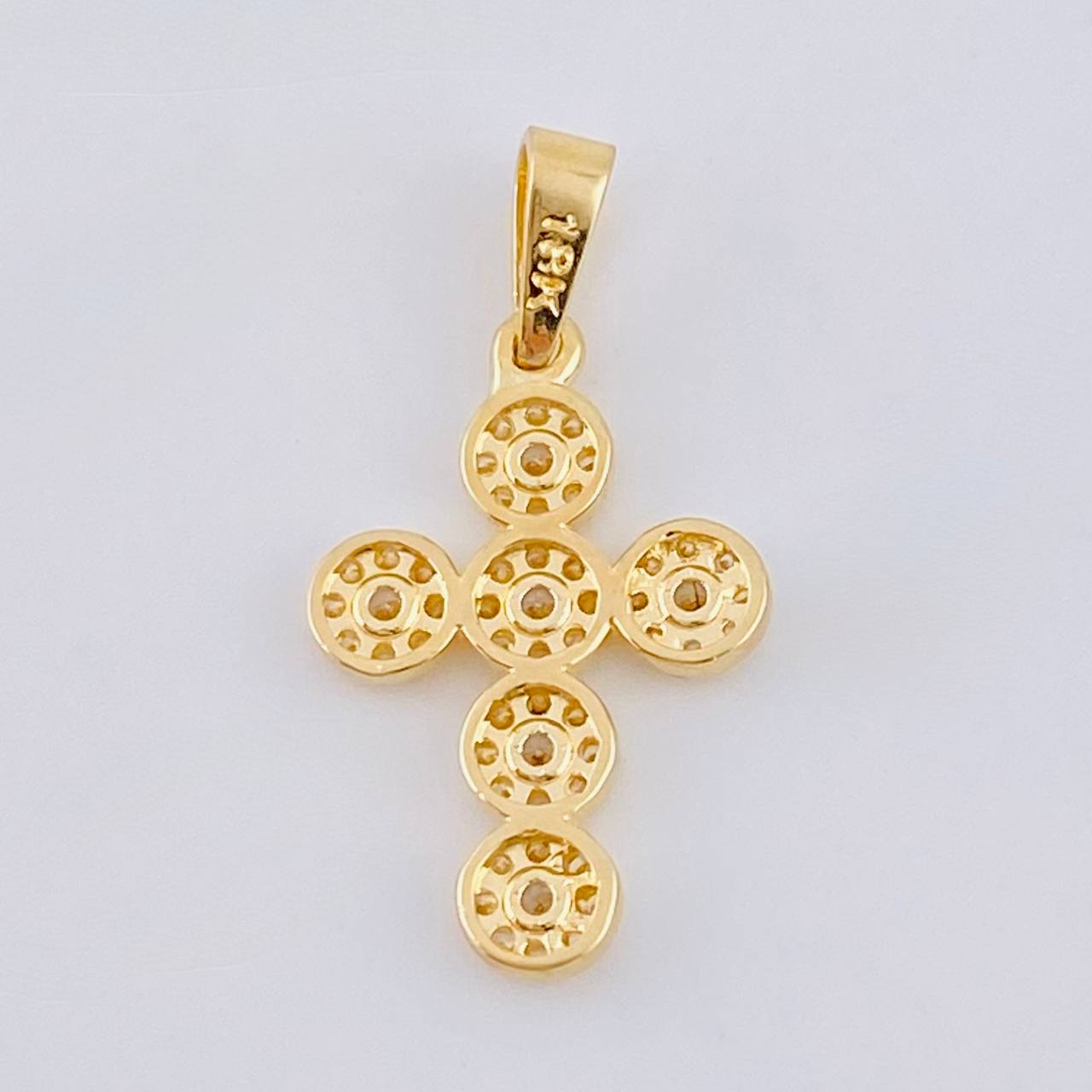 Dije Cruz Tupida 1.75 g / 2.6 cm Oro Amarillo 18K