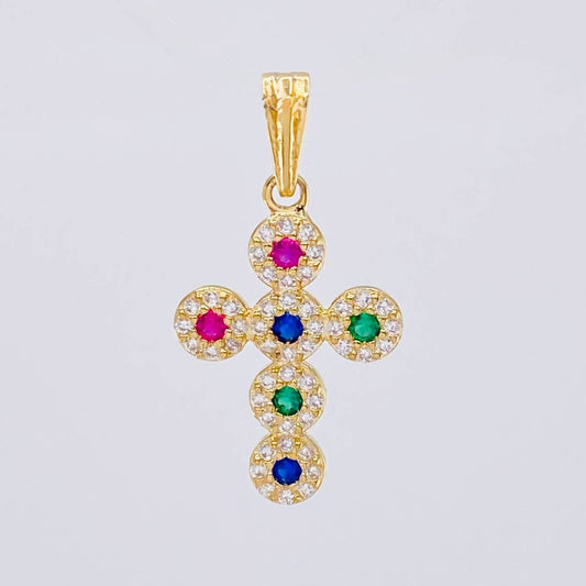 Dije Cruz Tupida 1.5 g / 1 in Oro Amarillo 18K