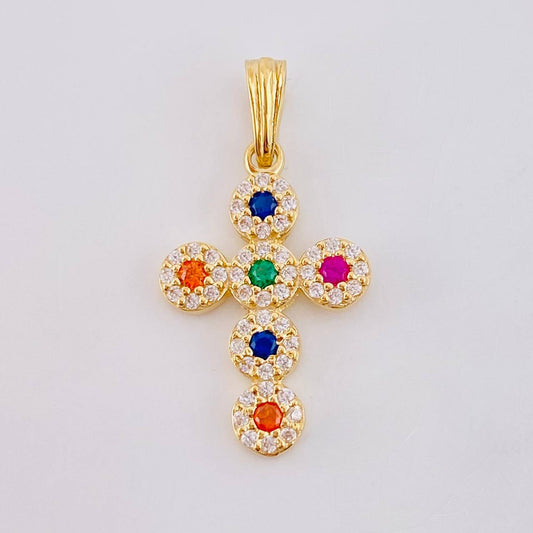 Dije Cruz Tupida 1.5 g / 1 in Oro Amarillo 18K