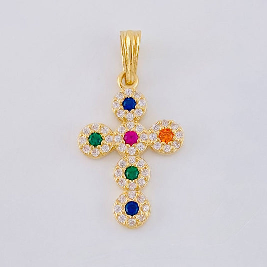 Dije Cruz Tupida 1.65 g / 1 in Oro Amarillo 18K