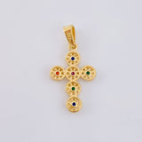 Dije Cruz Tupida 1.65 g / 1 in Oro Amarillo 18K