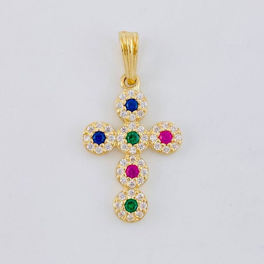 Dije Cruz Tupida 1.55 g / 1 in Oro Amarillo 18K