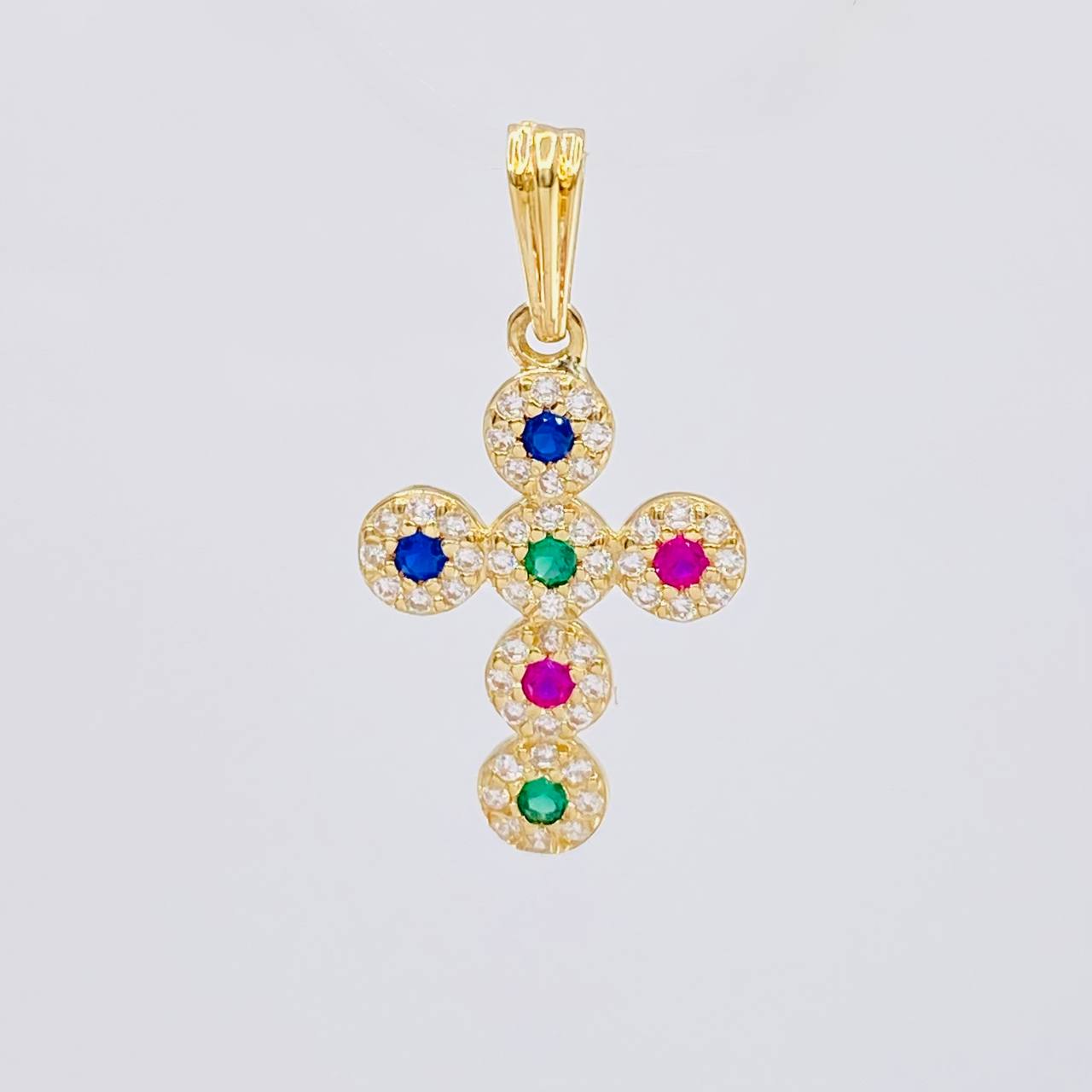 Dije Cruz Tupida 1.55 g / 2.5 cm Oro Amarillo 18K