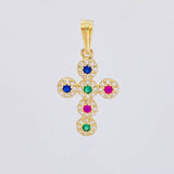 Dije Cruz Tupida 1.55 g / 2.5 cm Oro Amarillo 18K
