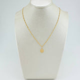 Set Cadena y Dije Figaro + San Benito 1.85gr / 50.3cm / 1.27mm Oro Amarillo 18K (Oferta) $