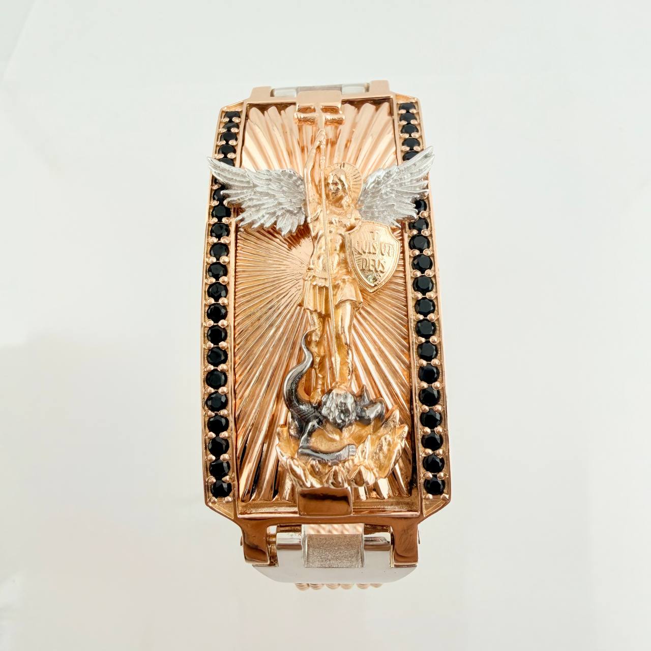 Fabricacion Bajo Pedido Pulso Aro San Miguel 102.65gr / Tres Oros 18K $