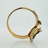 Anillo Corazon Devil 2.65gr / T7 3/4 / Tres Oros 18K %
