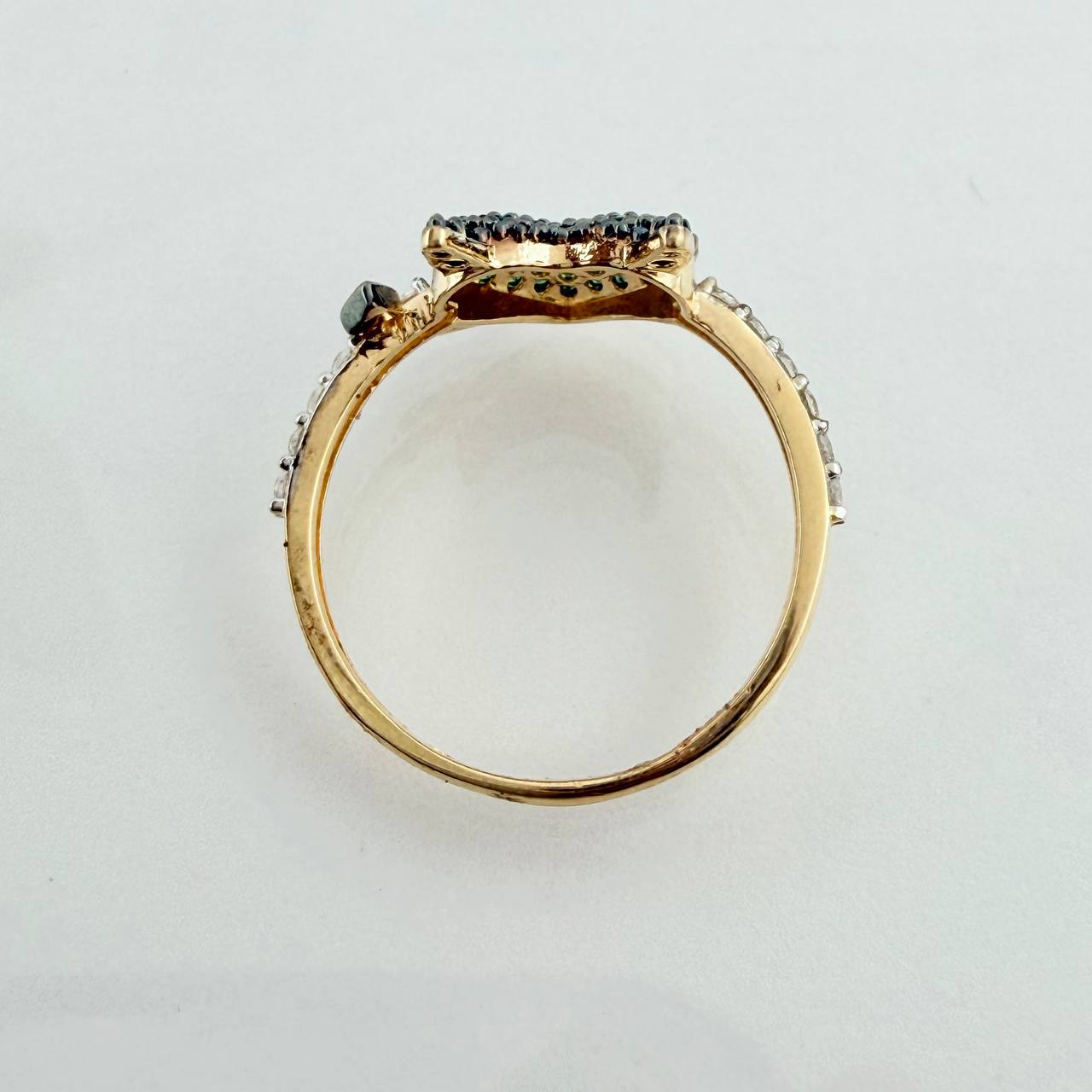 Anillo Corazon Devil 2.65gr / T7 3/4 / Tres Oros 18K %