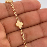 Pulso Trebol GC 5gr / 19.2cm / Dos Oros Amarillo Rosa 18K $