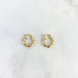 Candongas Kari  1.35gr / 1.5cm Entorchadas Oro Amarillo 18K