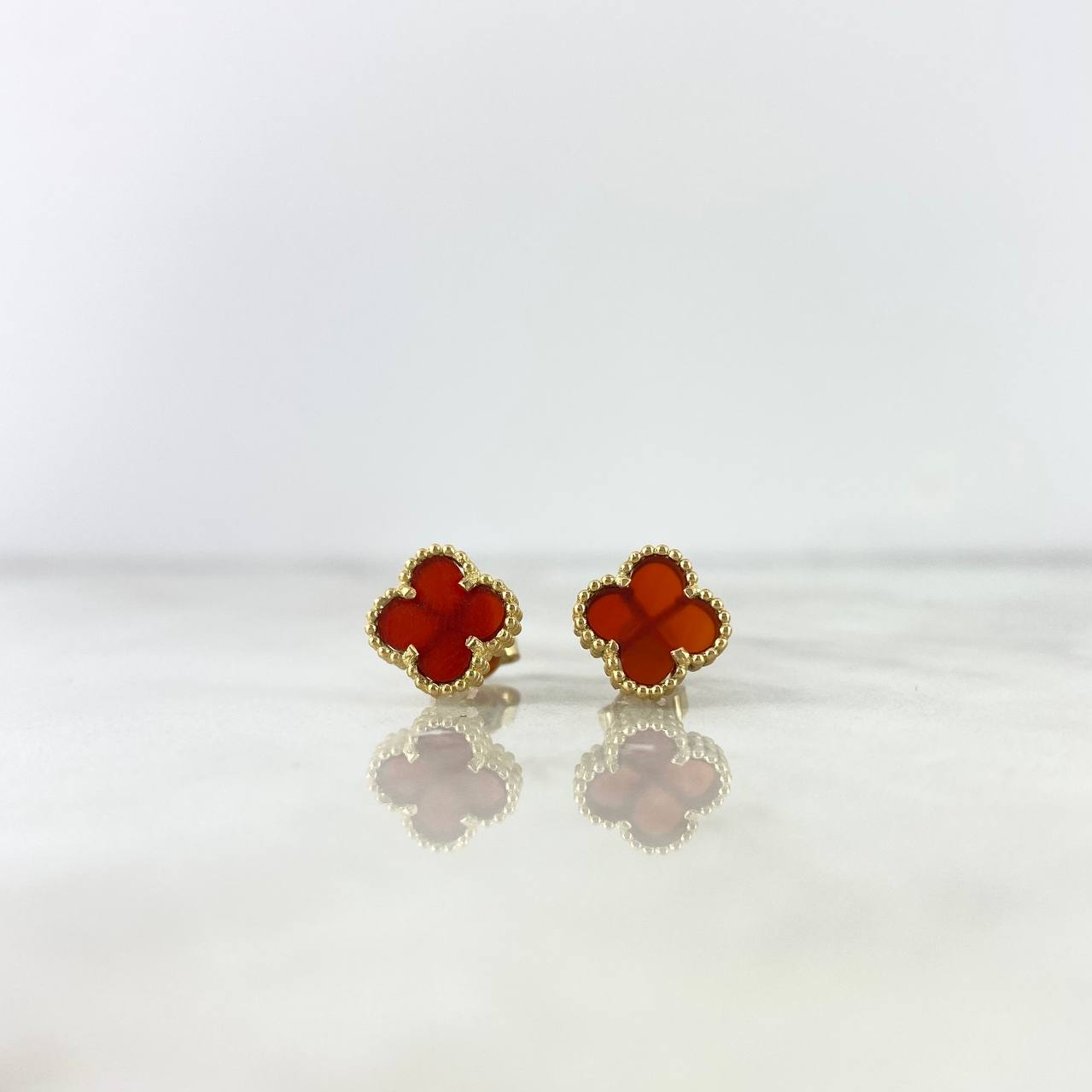 Topos Trebol VCyA 2.5gr / Agata Roja Oro Amarillo +4 ©