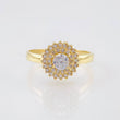Anillo Halo Tupido 2.95gr / T6 1/4 / Oro Amarillo 18K