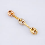 Herraje Retazo GC 3 Eslabones 0.25gr / 2cm / 4.2mm Tres Oros 18K *