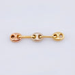 Herraje Retazo GC 3 Eslabones 0.25gr / 1.9cm / 4.2mm Tres Oros 18K ©