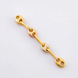 Herraje Retazo Gc 0.3 g / 2.7 cm Tres Oros 18K