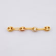 Herraje Retazo GC 4 Eslabones 0.25gr / 2.5cm / 3.35mm Tres Oros 18K