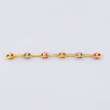 Herraje Retazo GC 6 Eslabones 0.45gr / 4.4cm / 3.4mm Tres Oros 18K