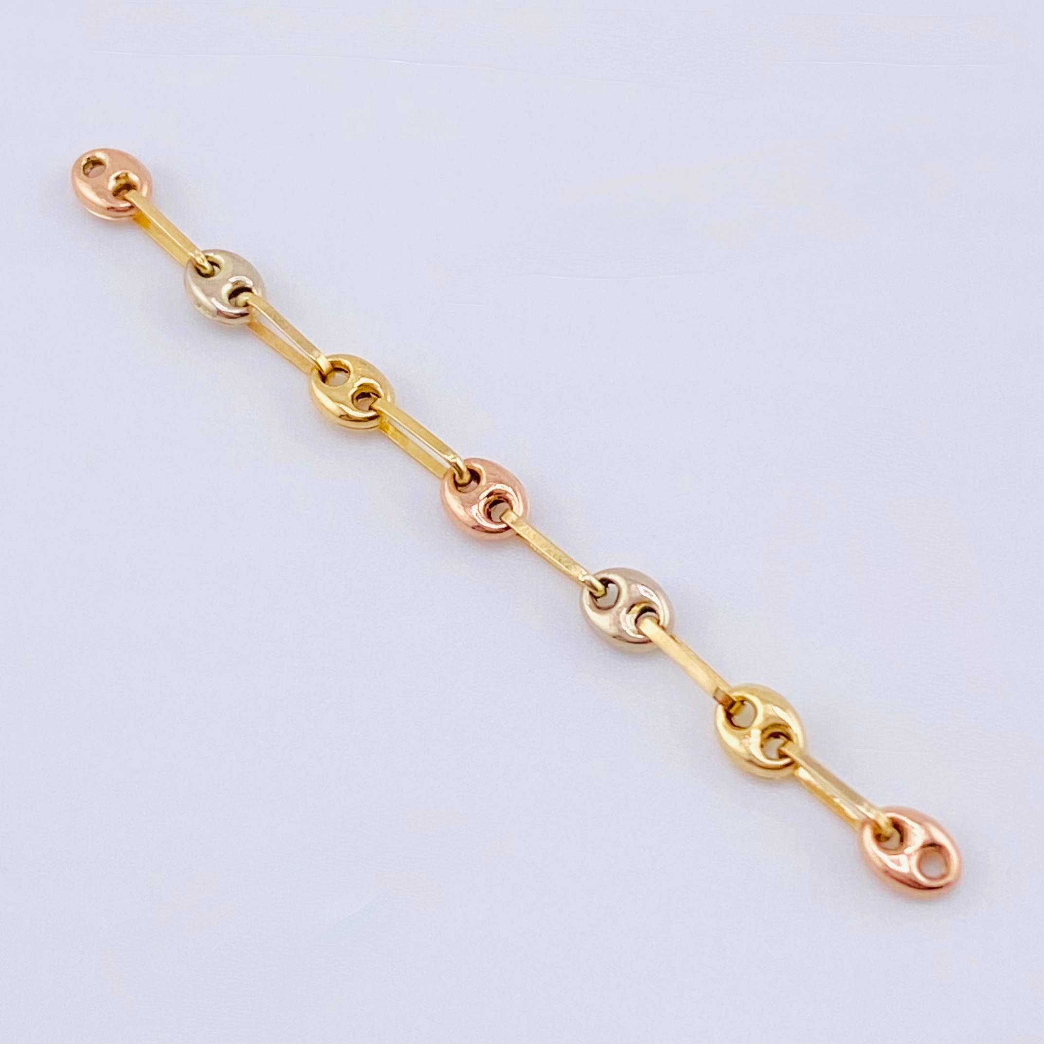 Herraje Retazo Gc 0.45 g / 4.5 cm Tres Oros 18K