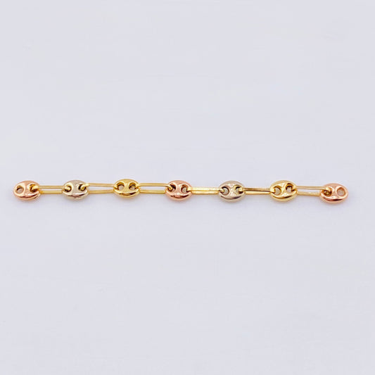 Herraje Retazo Gc 0.45 g / 4.5 cm Tres Oros 18K