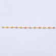 Herraje Retazo GC 12 Eslabones 0.95gr / 9.5cm / 3.4mm Tres Oros 18K