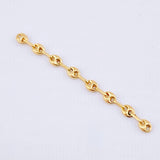 Herraje Retazo GC 8 Eslabones 0.5gr / 5cm / 3.4mm Oro Amarillo 18K