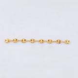 Herraje Retazo GC 8 Eslabones 0.5gr / 5cm / 3.4mm Oro Amarillo 18K