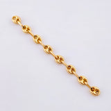 Herraje Retazo GC 8 Eslabones 0.65gr / 5cm / 3.4mm Oro Amarillo 18K