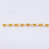 Herraje Retazo GC 8 Eslabones 0.65gr / 5cm / 3.4mm Oro Amarillo 18K