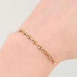 Herraje Retazo GC 8 Eslabones 0.65gr / 5cm / 3.4mm Oro Amarillo 18K