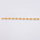 Herraje Retazo GC 11 Eslabones 0.9gr / 7.3cm / 3.4mm Oro Amarillo 18K
