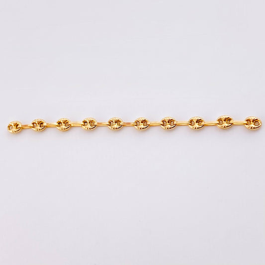 Herraje Retazo GC 10 Eslabones 0.8gr / 6.6cm / 3.4mm Oro Amarillo 18K