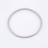 Pulso Tennis Diamantes 1 Qts 7.35gr / 18cm / 2.4mm Oro Blanco +4 18K *