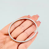 Pulso Tennis Diamantes 1 Qts 7.35gr / 18cm / 2.4mm Oro Blanco +4 18K *