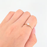 Anillo Solitario 1.6gr / T7 1/2 / Oro Amarillo 18K