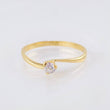 Anillo Solitario 1.25gr / T6 3/4 / Oro Amarillo 18K
