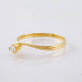 Anillo Solitario 1.25gr / T6 3/4 / Oro Amarillo 18K