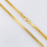 Cadena Veneciana Estrellada 7.3gr / 45cm / 2mm Oro Amarillo +3 18K *