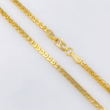 Cadena Veneciana Estrellada 7.35gr / 45cm / 2mm Oro Amarillo +3 18K ©