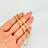 Cadena Veneciana Estrellada 7.3gr / 45cm / 2mm Oro Amarillo +3 18K *