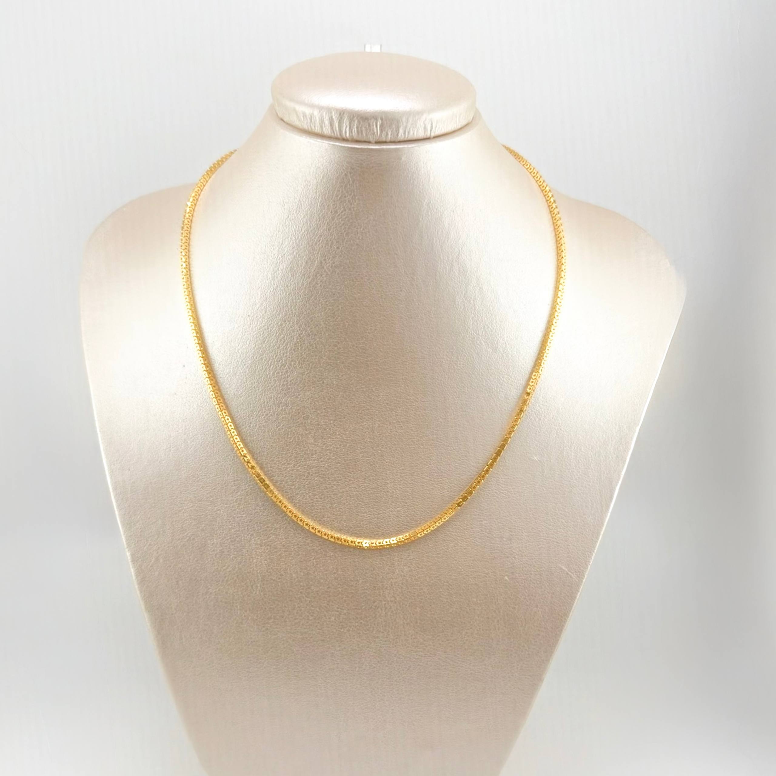 Cadena Veneciana Estrellada 7.3gr / 45cm / 2mm Oro Amarillo +3 18K *
