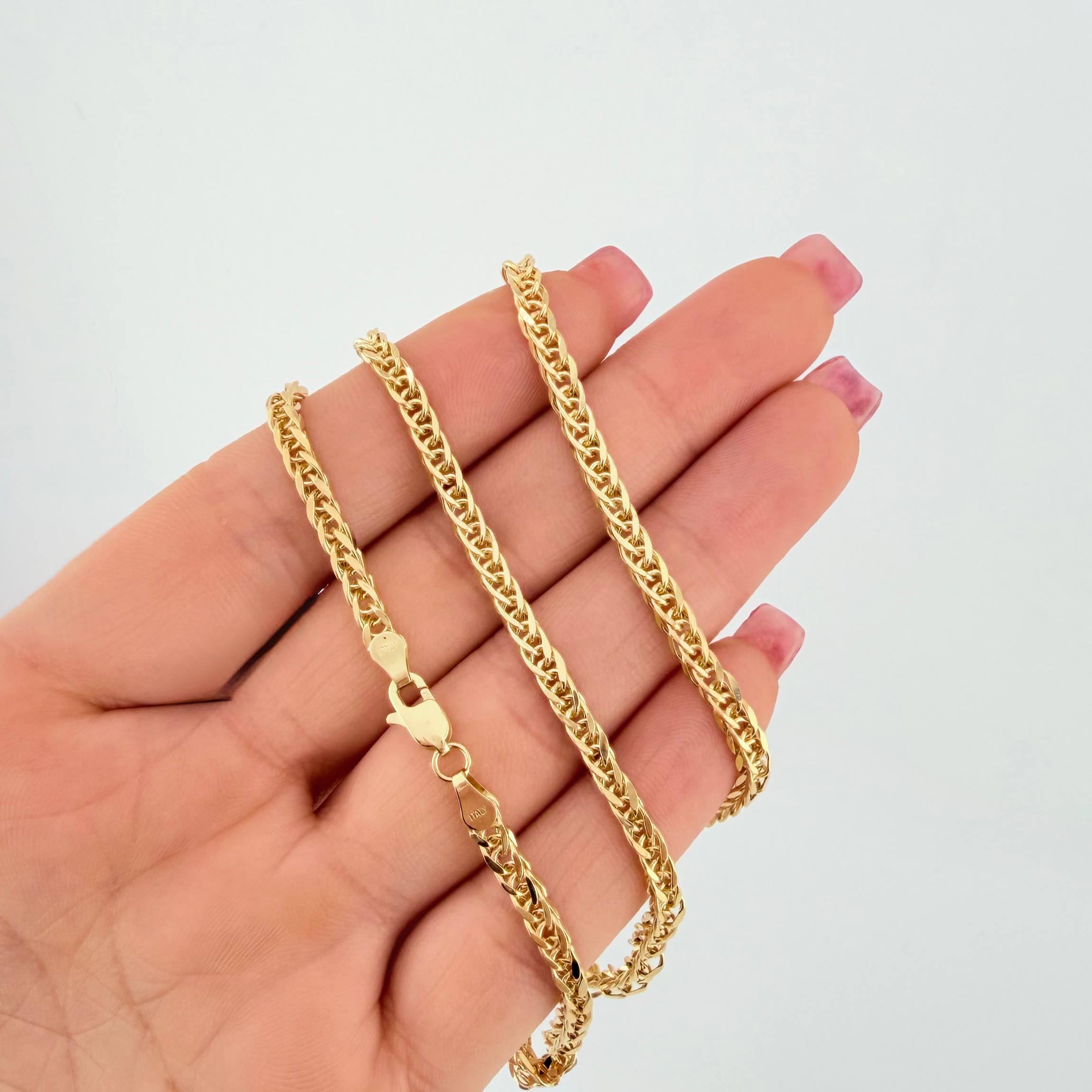 Cadena Franco 12.1gr / 70cm / 3.2mm Oro Amarillo +3 18K