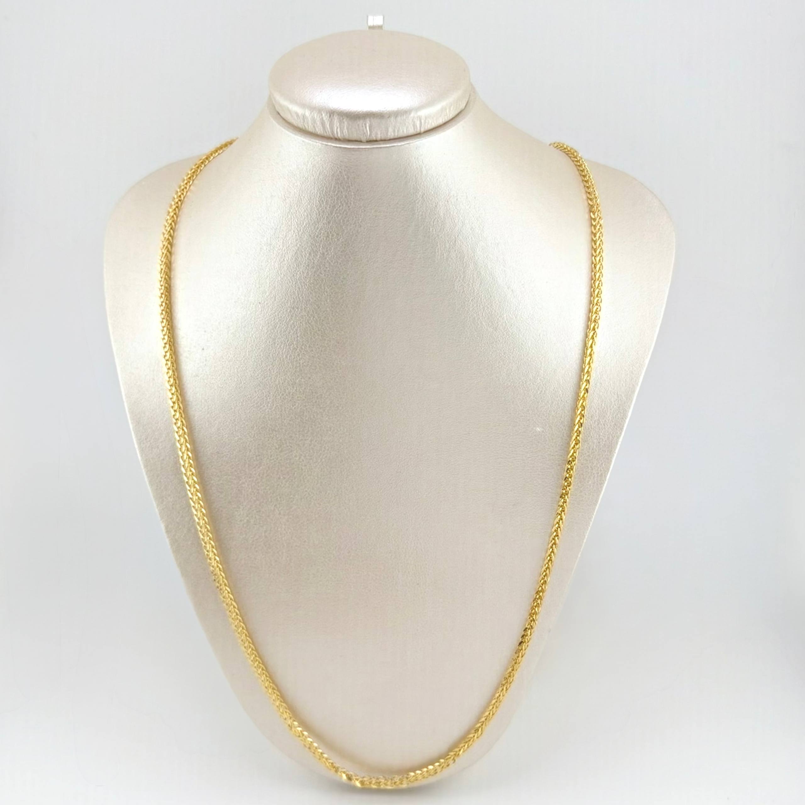 Cadena Franco 12.1gr / 70cm / 3.2mm Oro Amarillo +3 18K