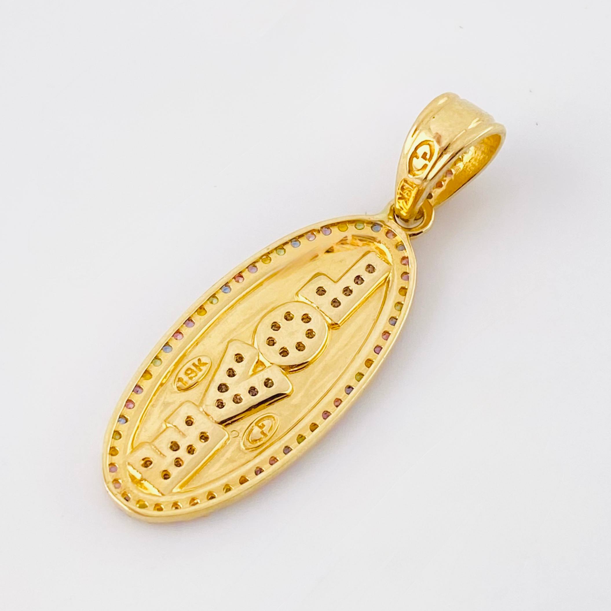 Dije Love 3.8gr / 3.5cm / Oro Amarillo 18K