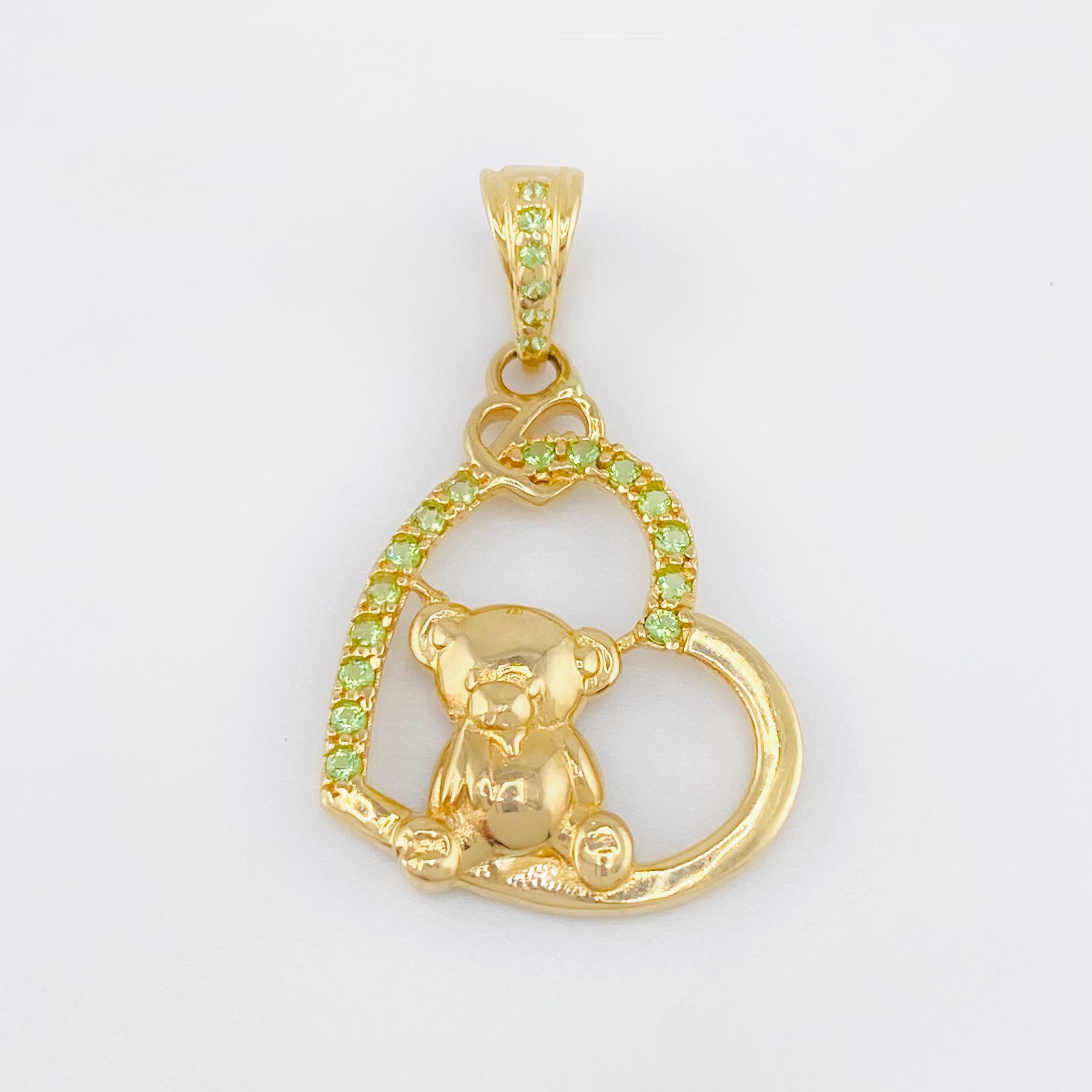 Dije Oso de Peluce 2.35gr / 2.5cm / Oro Amarillo 18K
