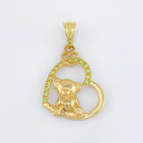 Dije Oso de Peluce 2.35gr / 2.5cm / Oro Amarillo 18K